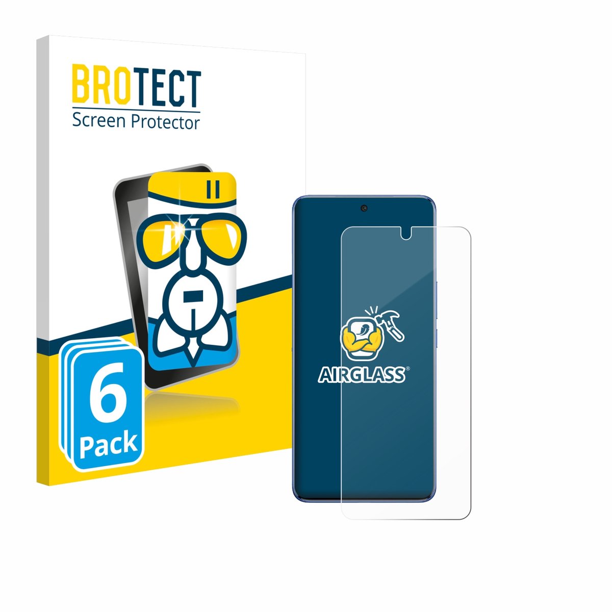 Screenprotector 6 Stuks voor Vivo V60 Lite 4G Beschermglas transparant