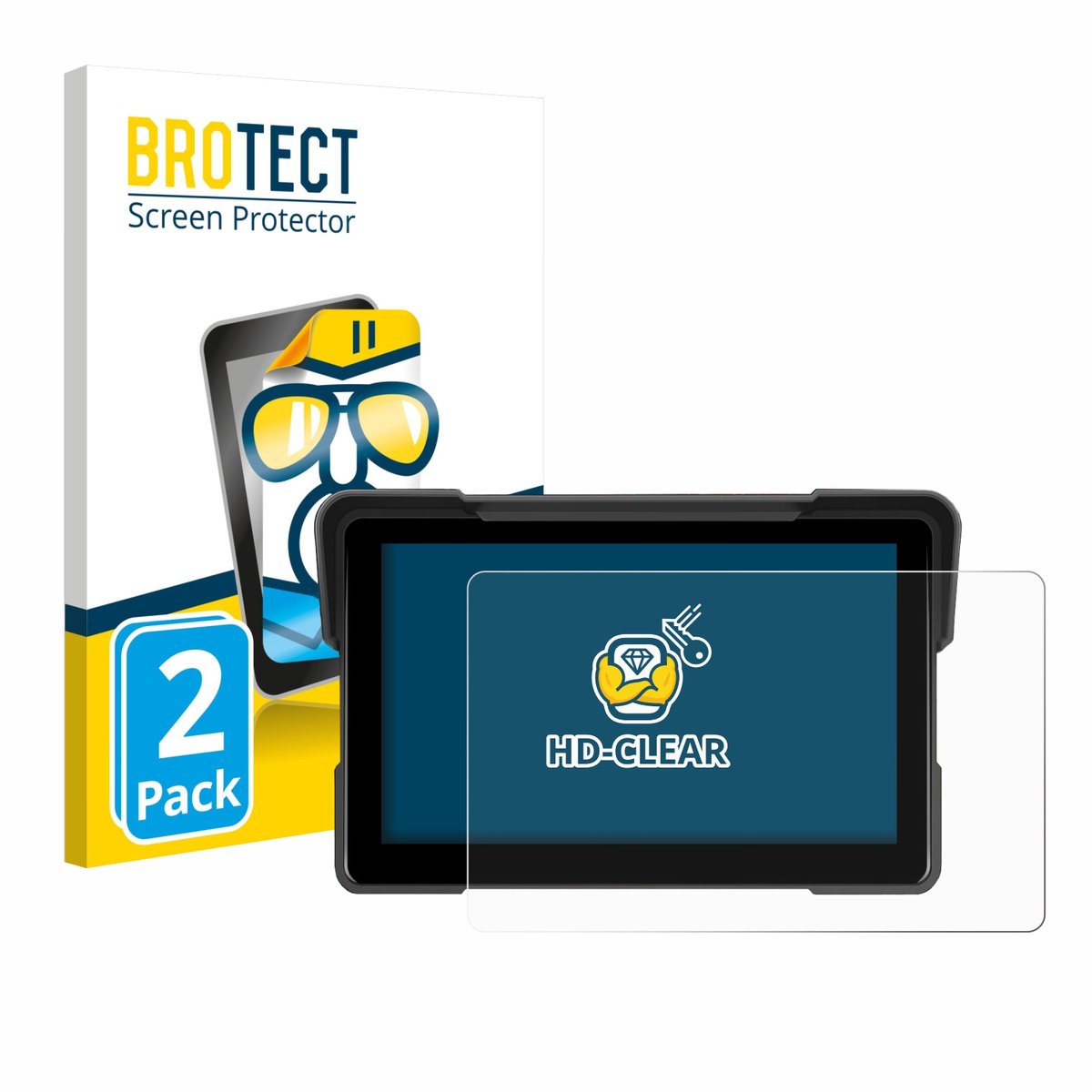 BROTECT - Screenprotector voor Sixwin P5 7" - Folie Beschermfolie transparant 2 Stuks