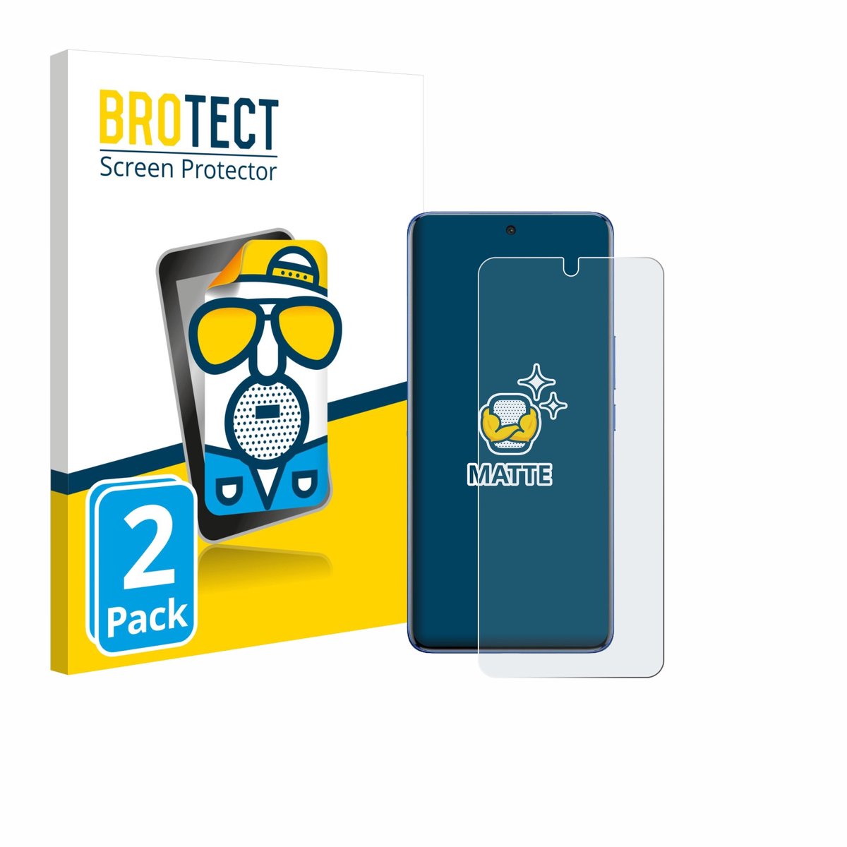 BROTECT - Screenprotector voor Vivo V60 Lite - Folie Beschermfolie matte 2 Stuks