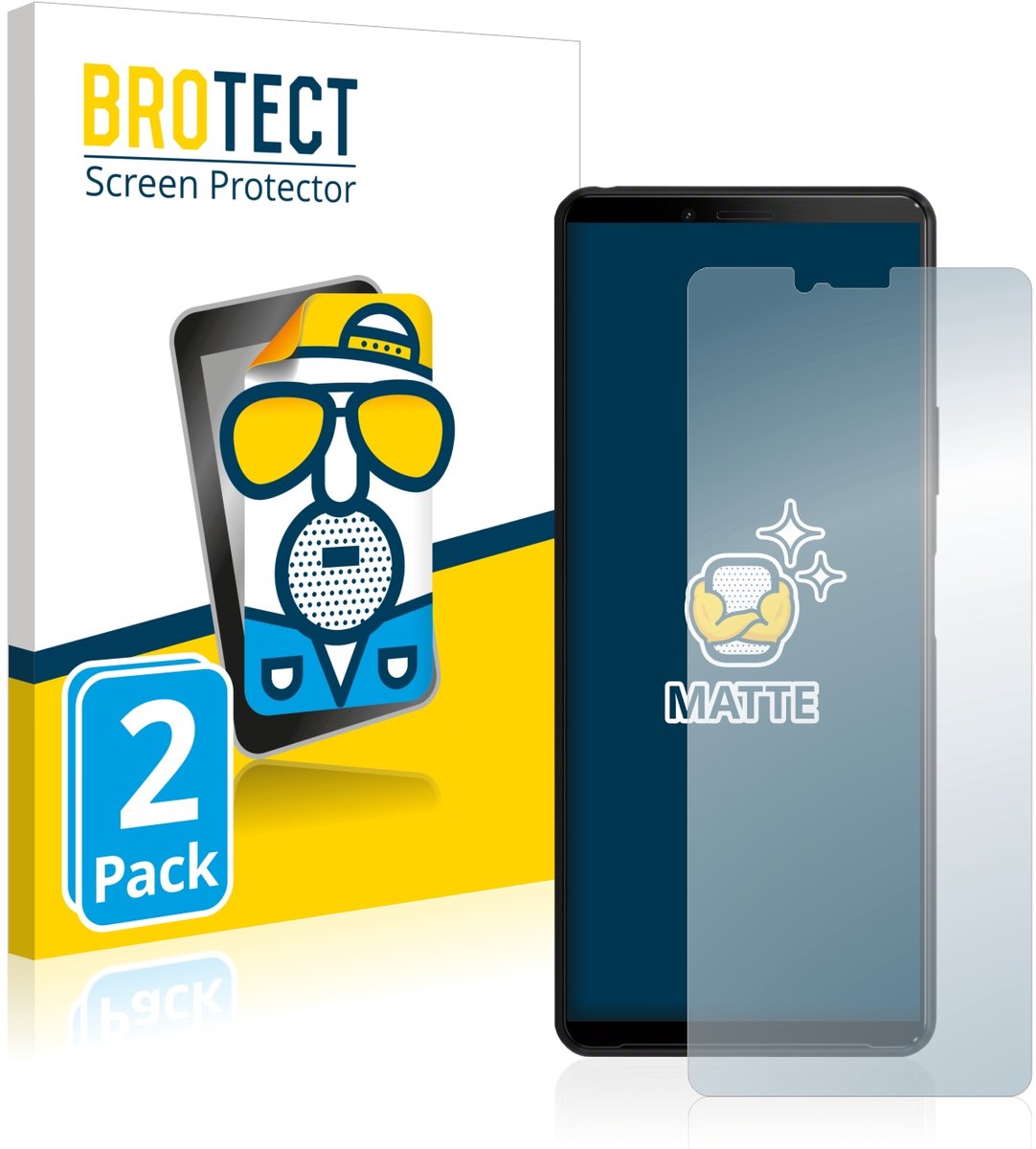 BROTECT - Screenprotector voor Sony Xperia 10 II - Folie Beschermfolie matte 2 Stuks