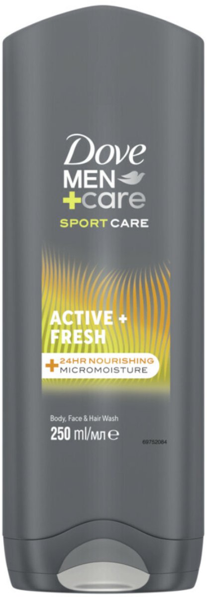 Dove - Refreshing Shower Gel For Men Sport Active Fresh Men + Care ( Body And Face Wash)