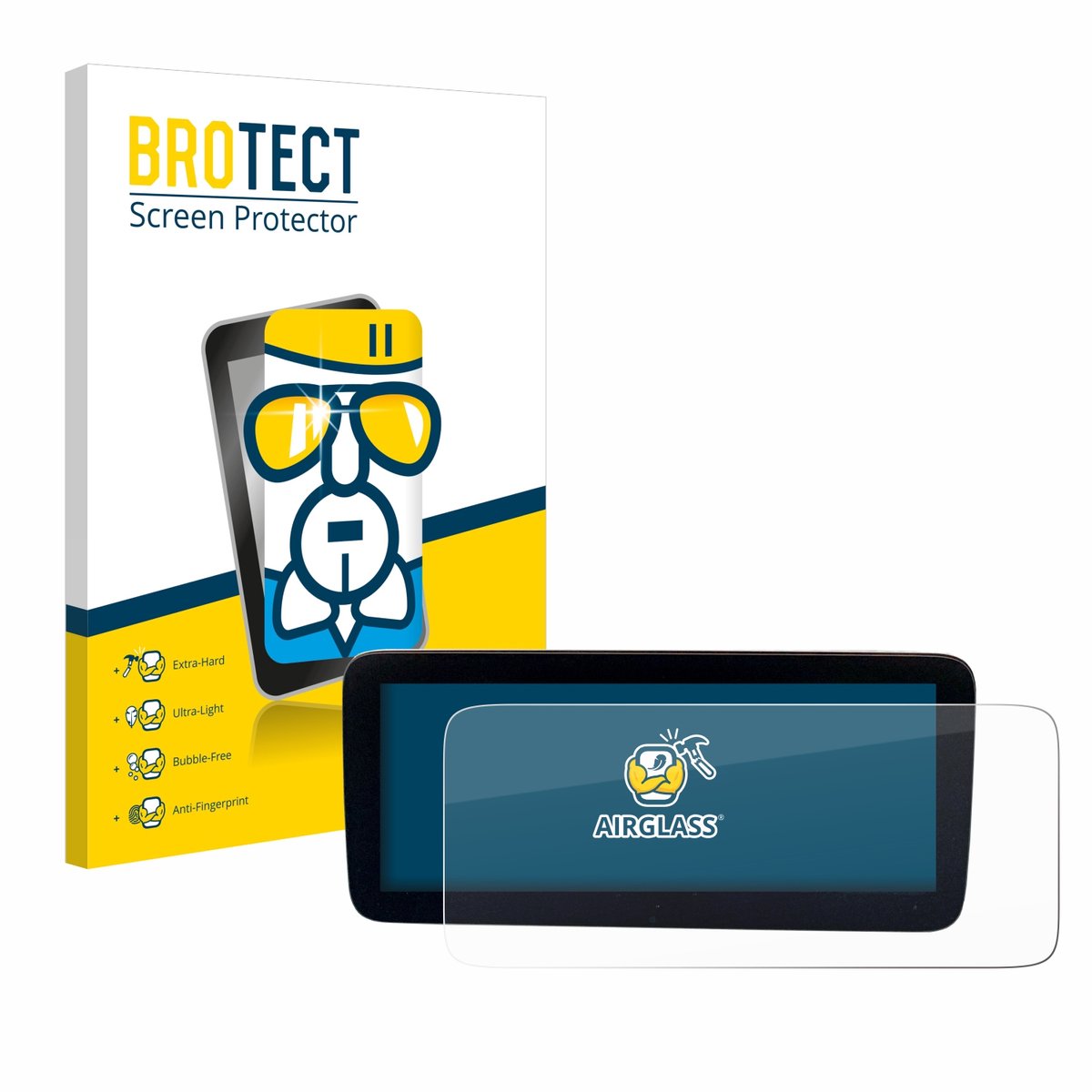 Screenprotector voor Mercedes-Benz Actros 2019 Cockpit 12" Beschermglas transparant