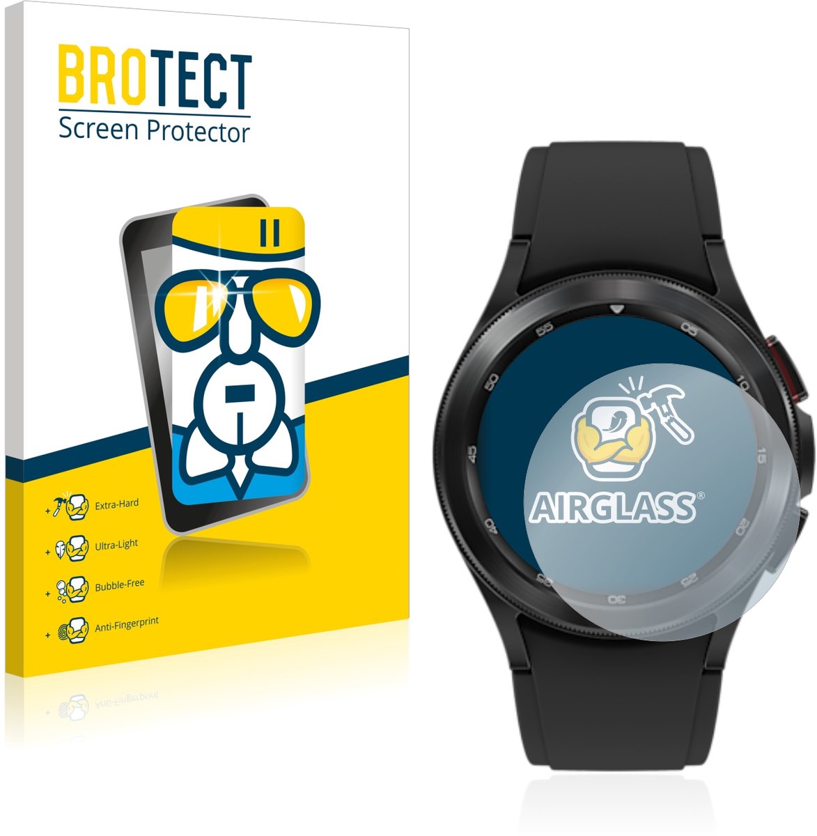 Screenprotector voor Samsung Galaxy Watch 4 Classic (42mm) Beschermglas transparant