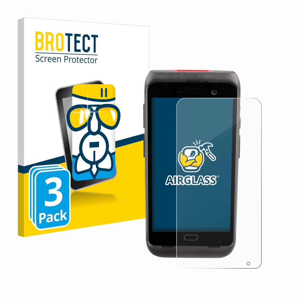 Screenprotector 3 Stuks voor Honeywell Dolphin CT40/ CT40 XP Beschermglas transparant