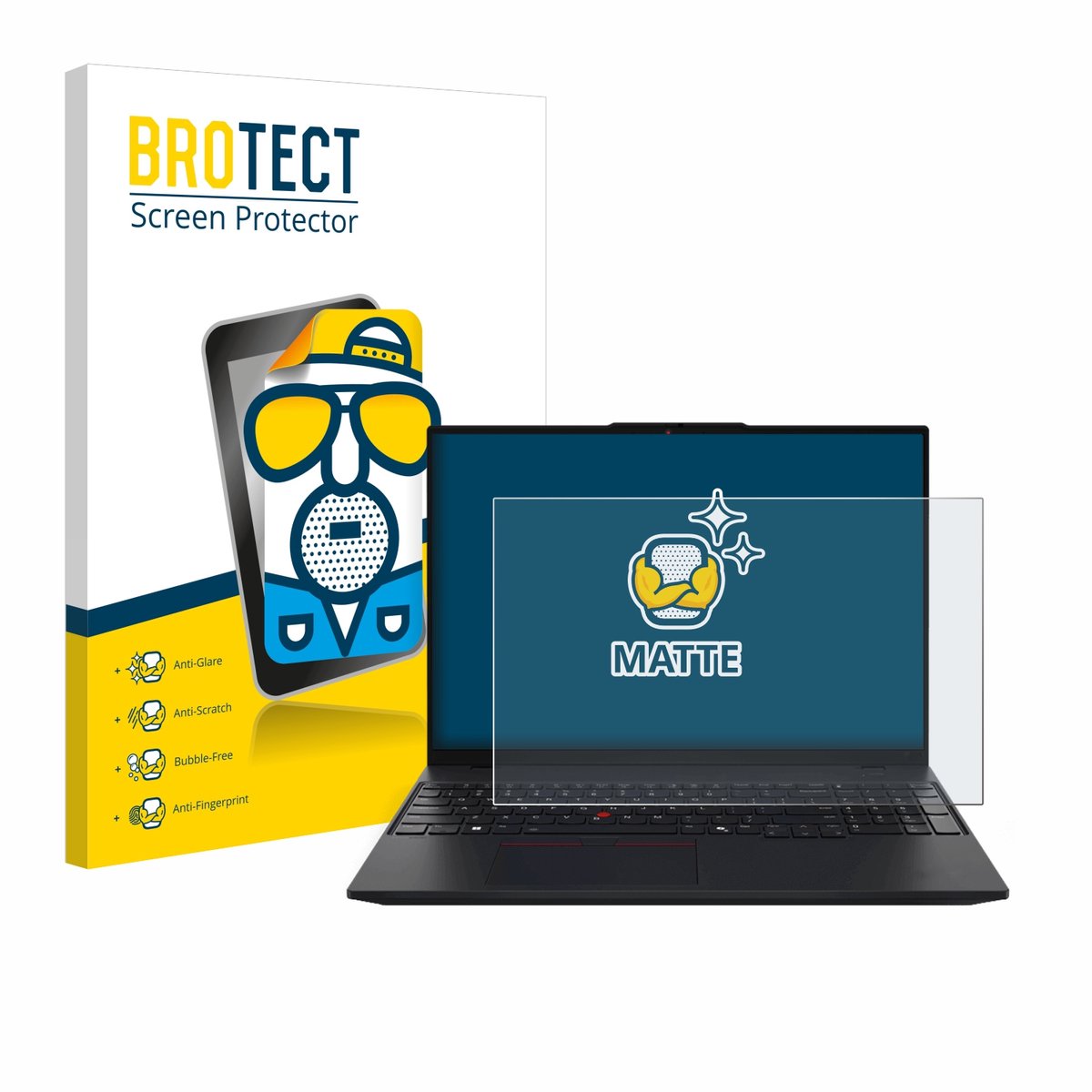 BROTECT - Screenprotector voor Lenovo ThinkPad L16 Gen 1 - Folie Beschermfolie matte