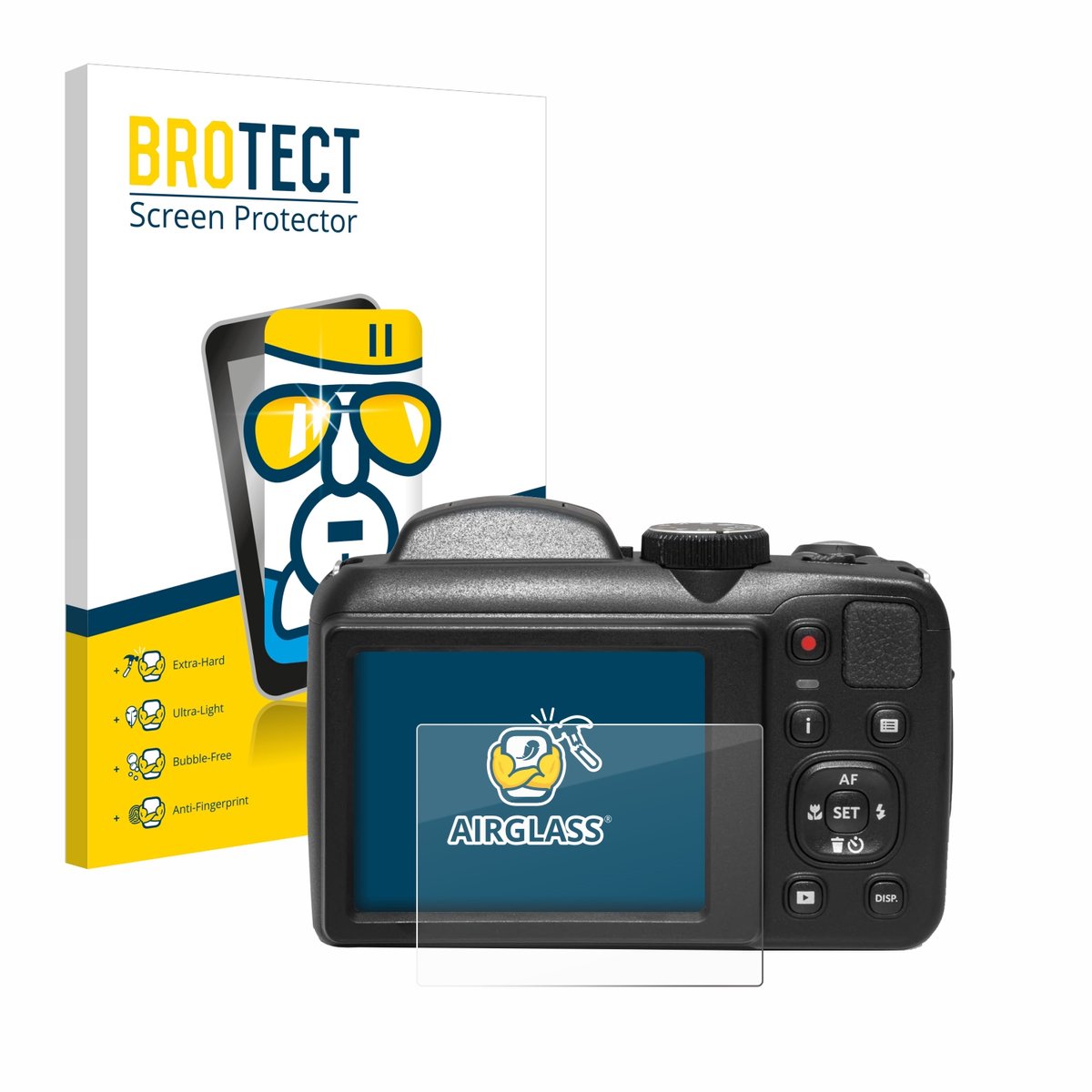 Screenprotector voor Kodak Pixpro AZ255 Beschermglas transparant
