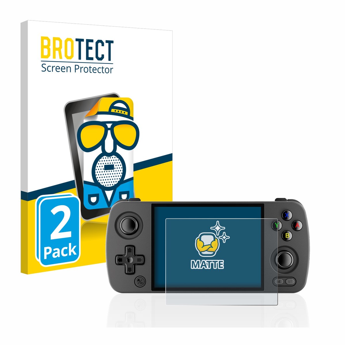 BROTECT - Screenprotector voor Anbernic RG405M - Folie Beschermfolie matte 2 Stuks