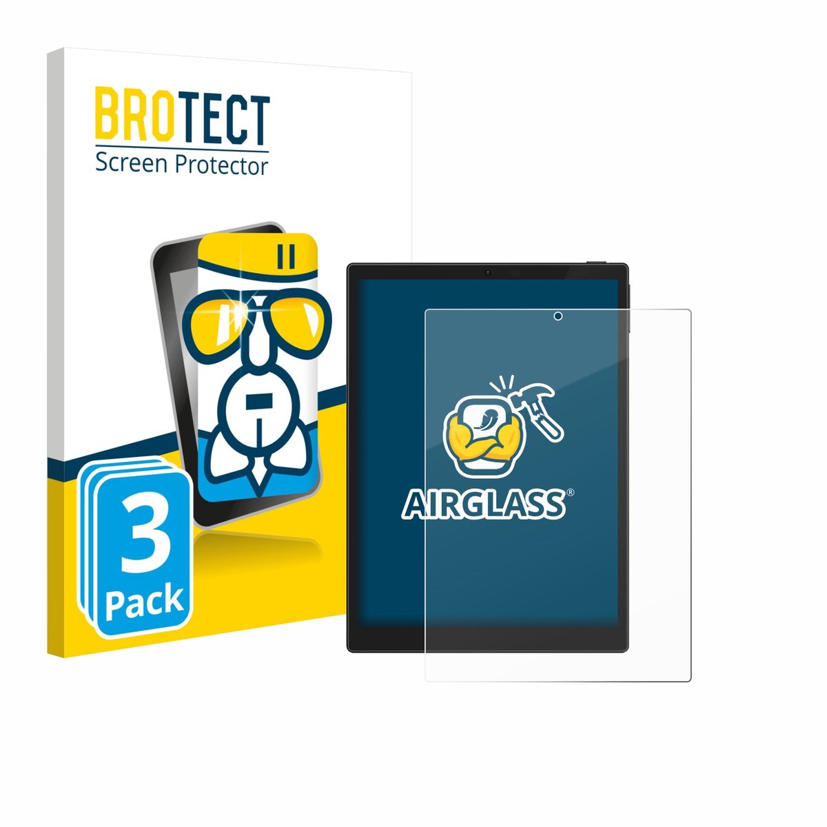 Screenprotector 3 Stuks voor Hannspree Lumo 7.8 Beschermglas transparant