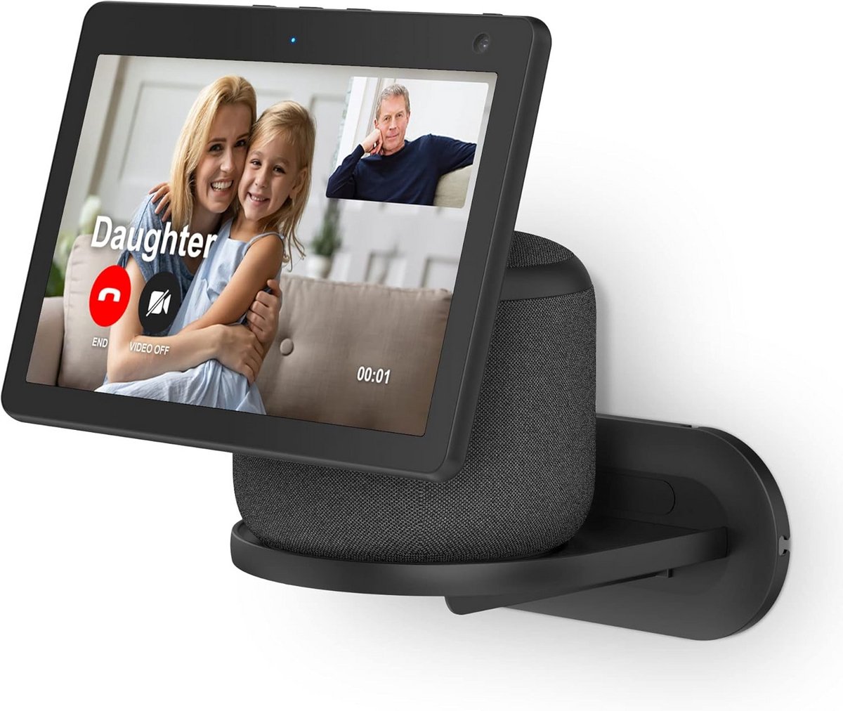 Universele Muurbeugel voor Smartspeakers zoals HomePod en Show 10 - Zwart