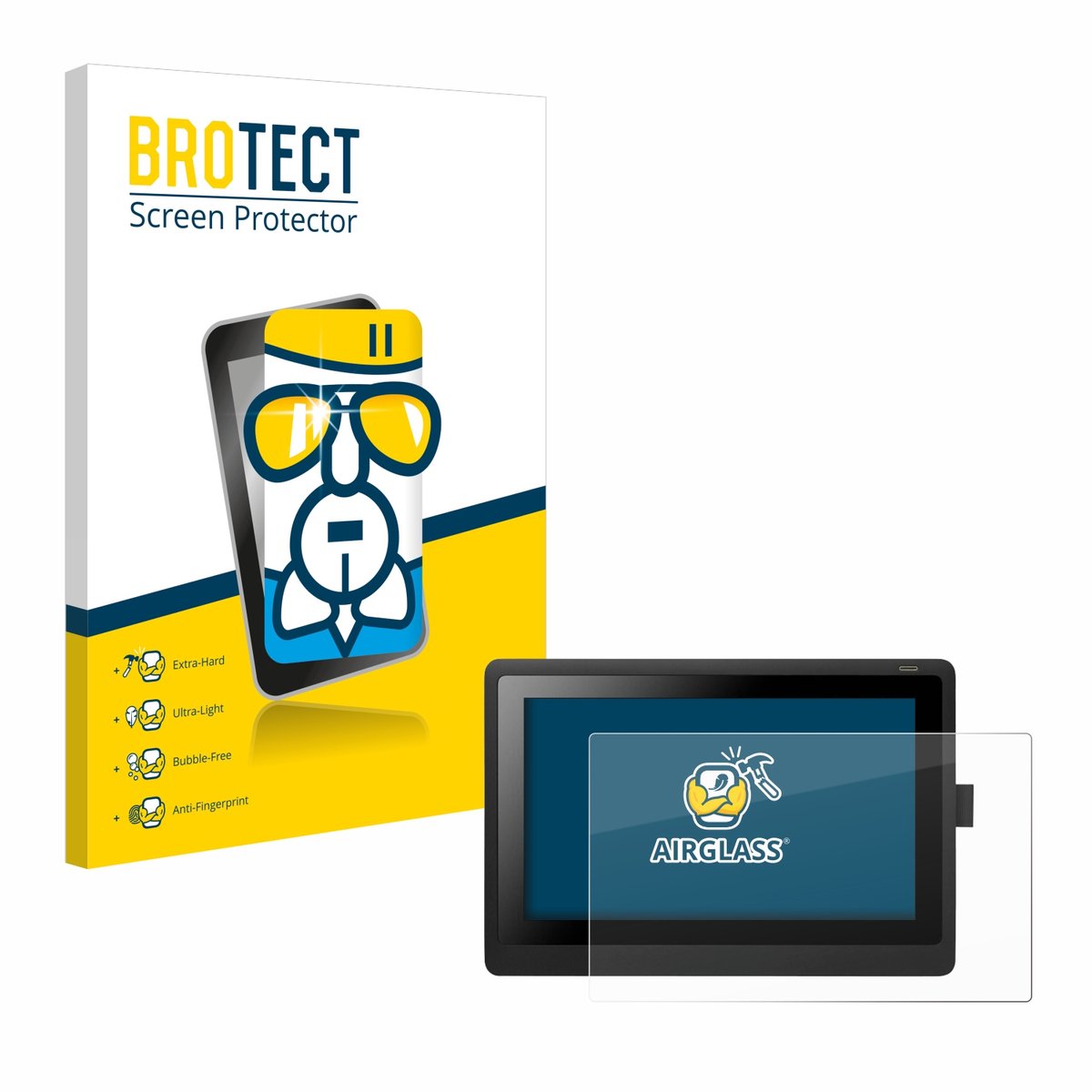 Screenprotector voor Wacom Cintiq 16 Beschermglas transparant