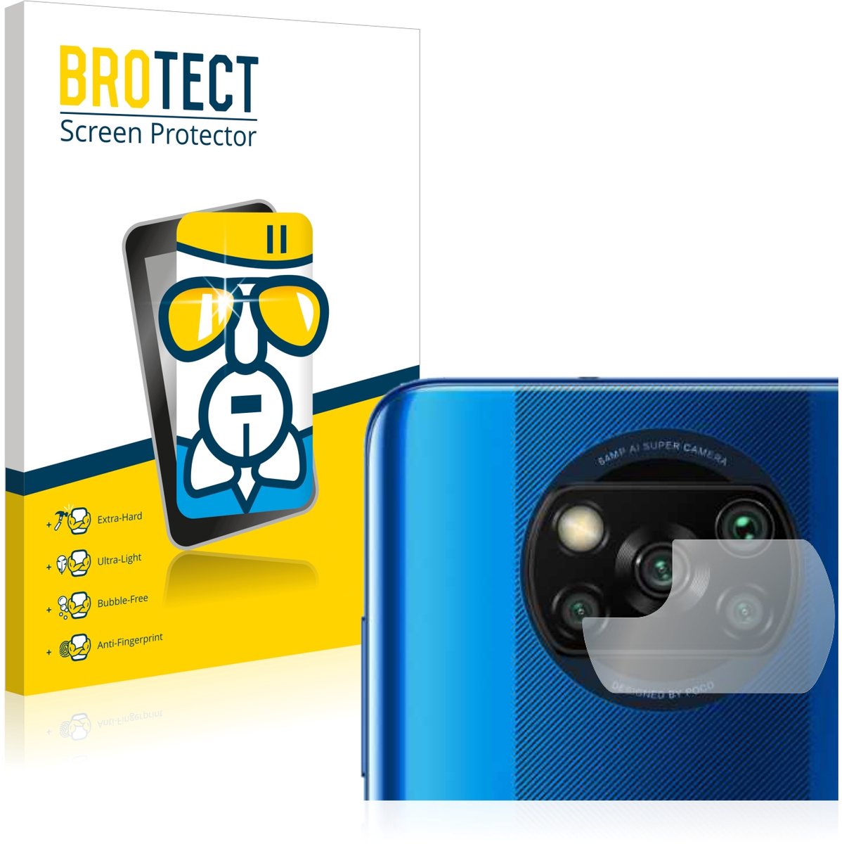 Screenprotector voor Xiaomi Poco X3 NFC (ALLEEN Camera Lens) Beschermglas transparant