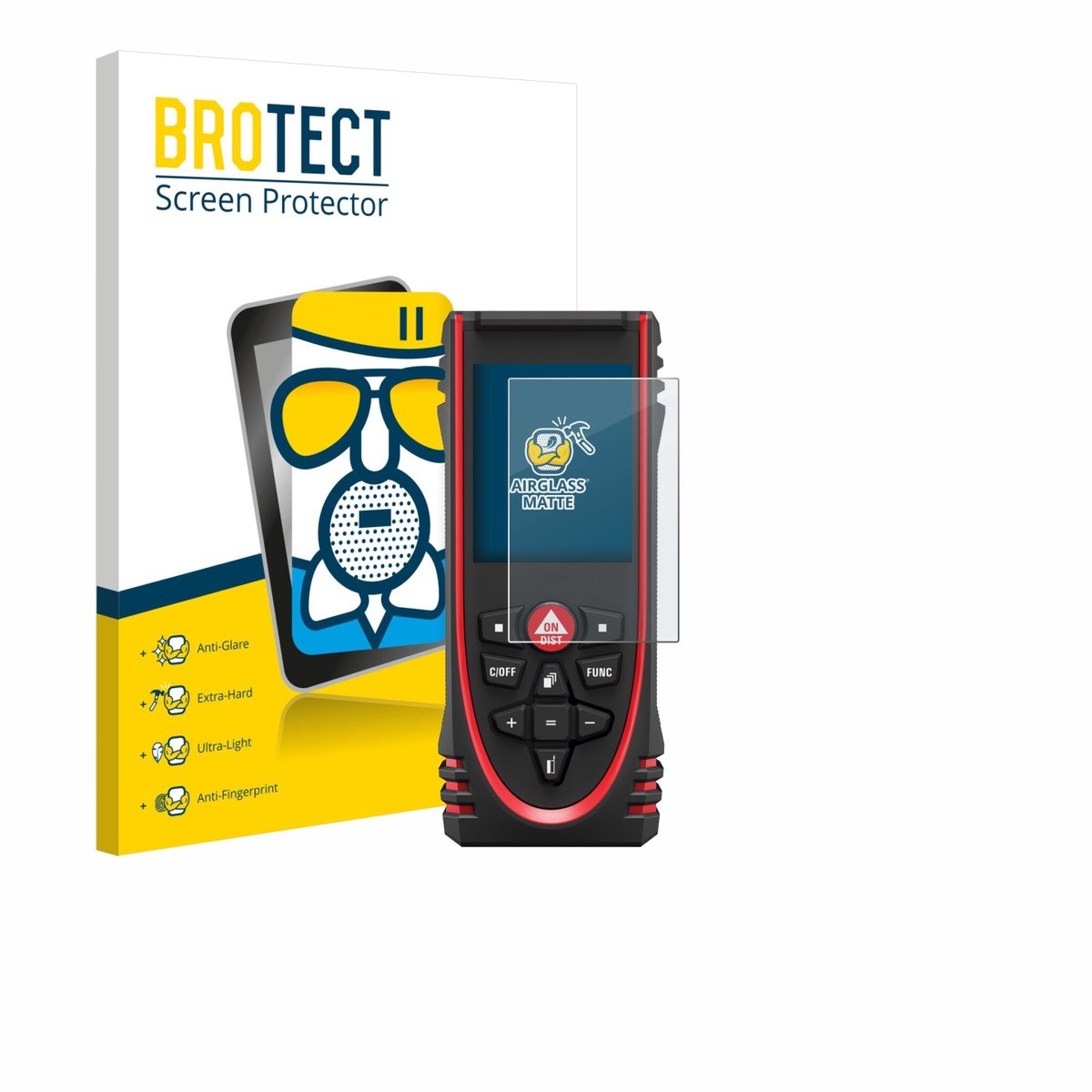 BROTECT - Screenprotector voor Leica DISTO X3 - Folie Beschermfolie Beschermglas matte