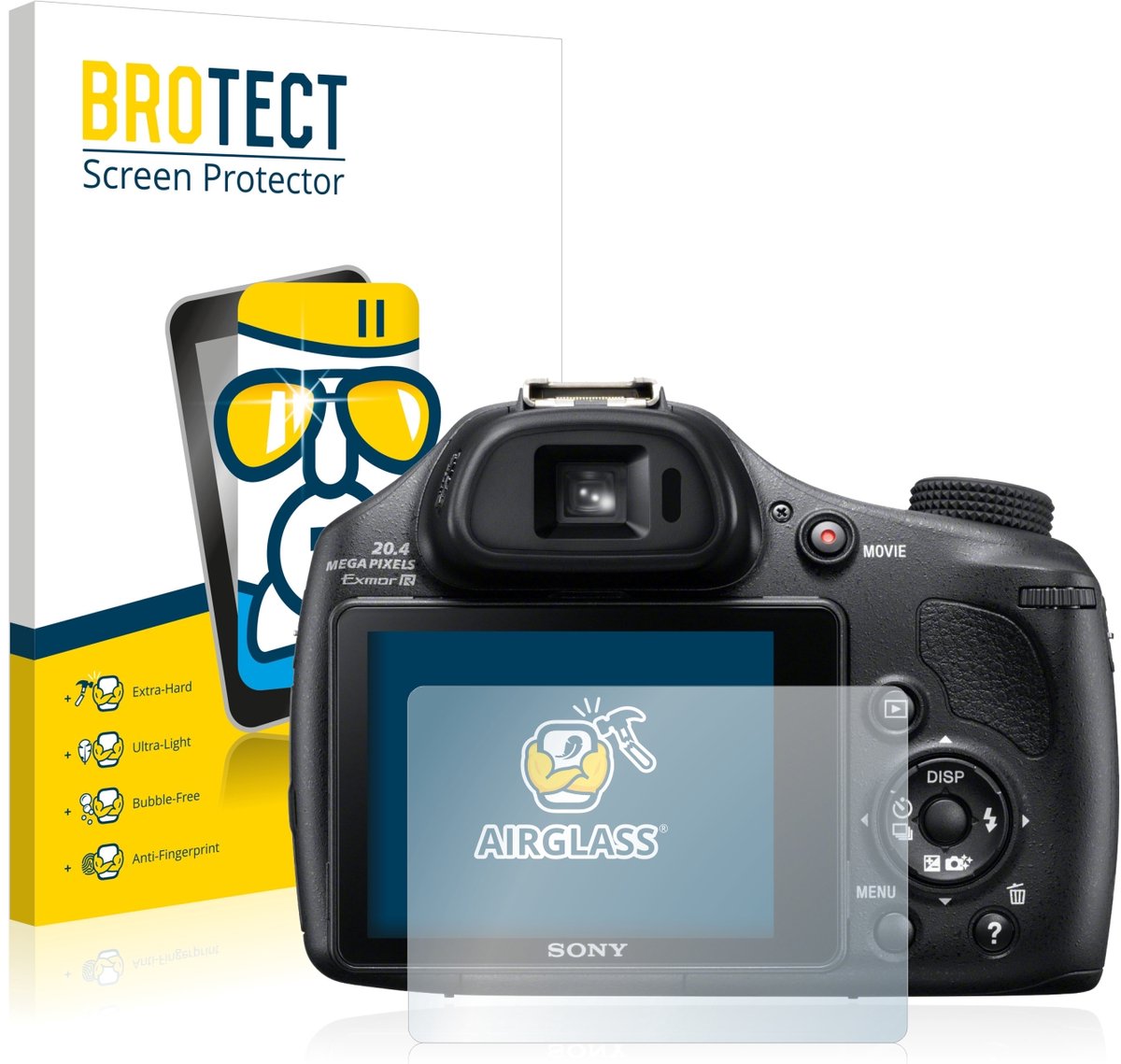 Screenprotector voor Sony Cyber-Shot DSC-HX400V Beschermglas transparant