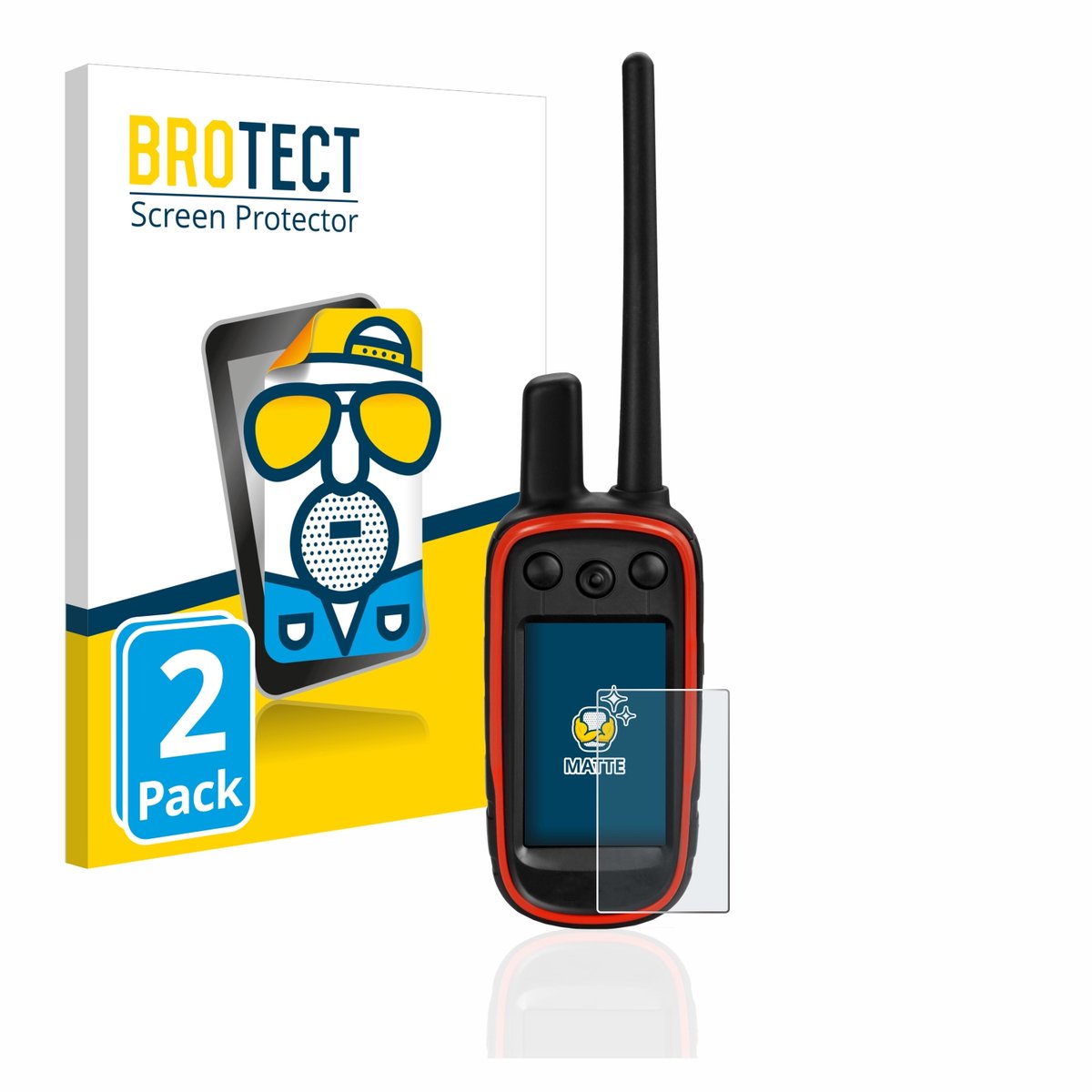BROTECT - Screenprotector voor Garmin Alpha 100 - Folie Beschermfolie matte 2 Stuks