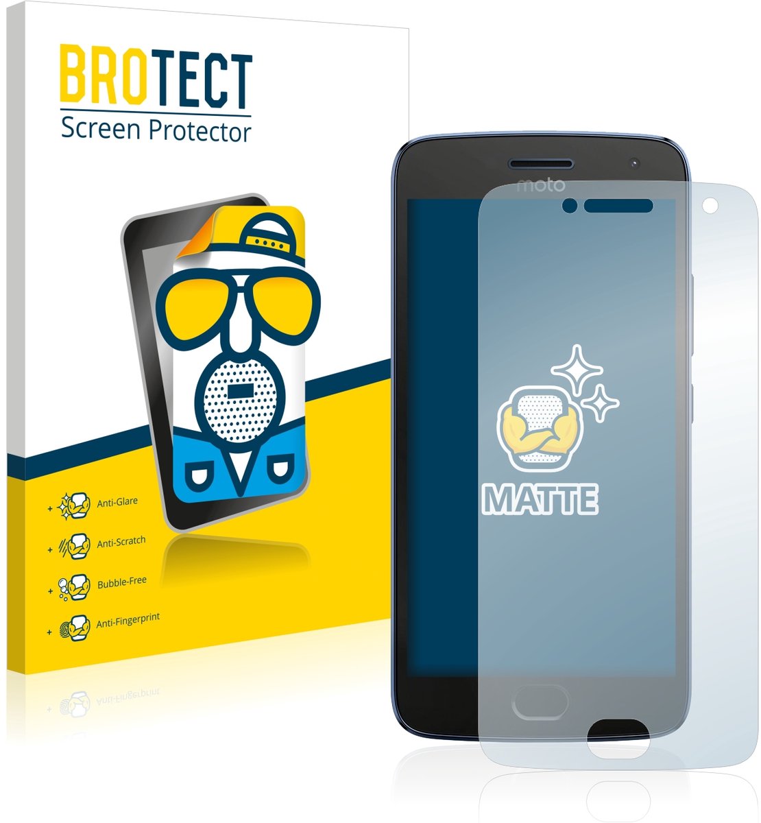 BROTECT - Screenprotector voor Motorola Moto G5 Plus - Folie Beschermfolie matte 2 Stuks