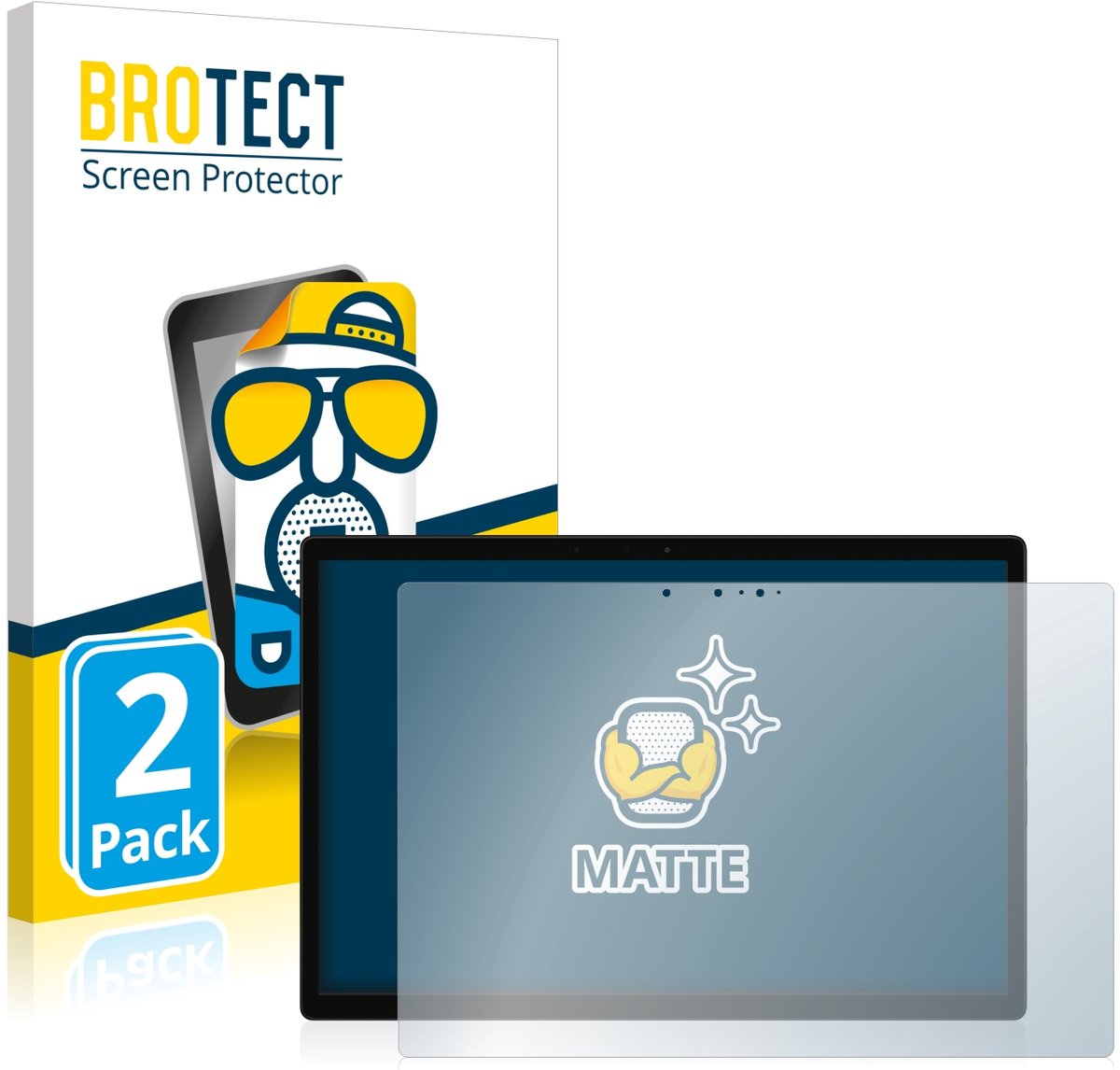 BROTECT - Screenprotector voor Xiaomi Book S 12.4" - Folie Beschermfolie matte 2 Stuks