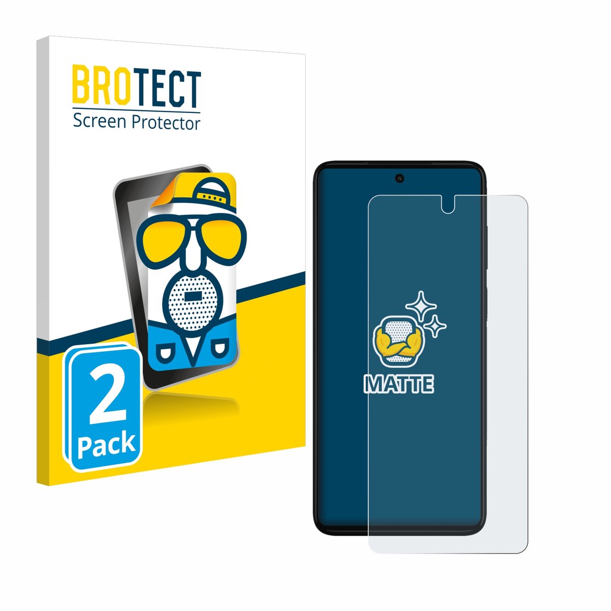 BROTECT - Screenprotector voor Motorola Moto G52 - Folie Beschermfolie matte 2 Stuks