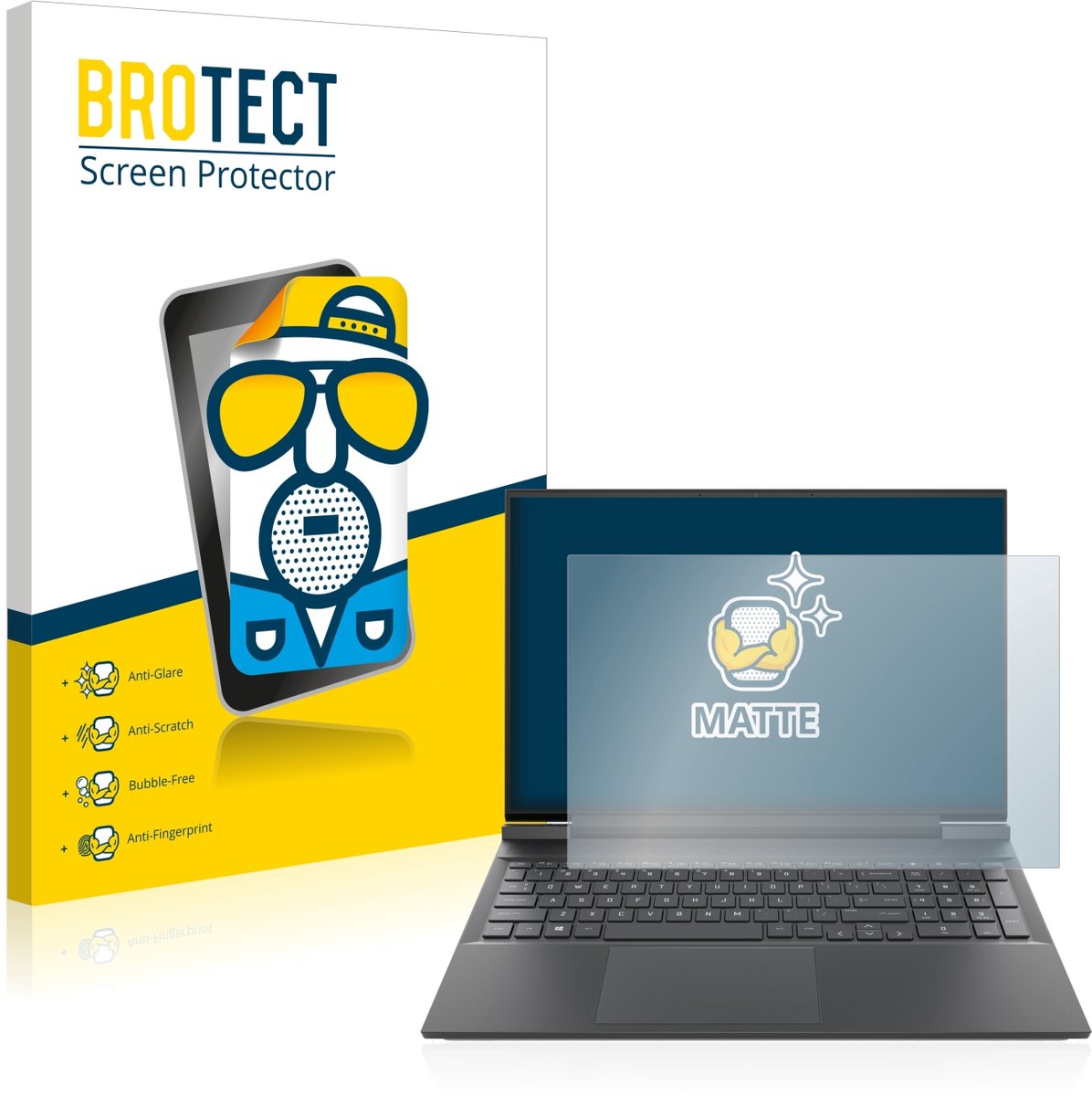 BROTECT - Screenprotector voor HP Victus 16-e0025no - Folie Beschermfolie matte