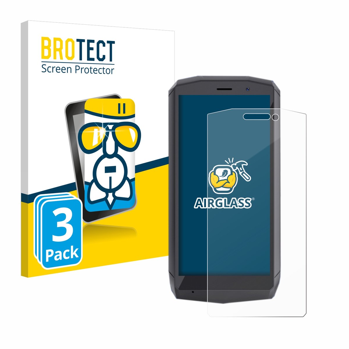 Screenprotector 3 Stuks voor Cubot Pocket Beschermglas transparant