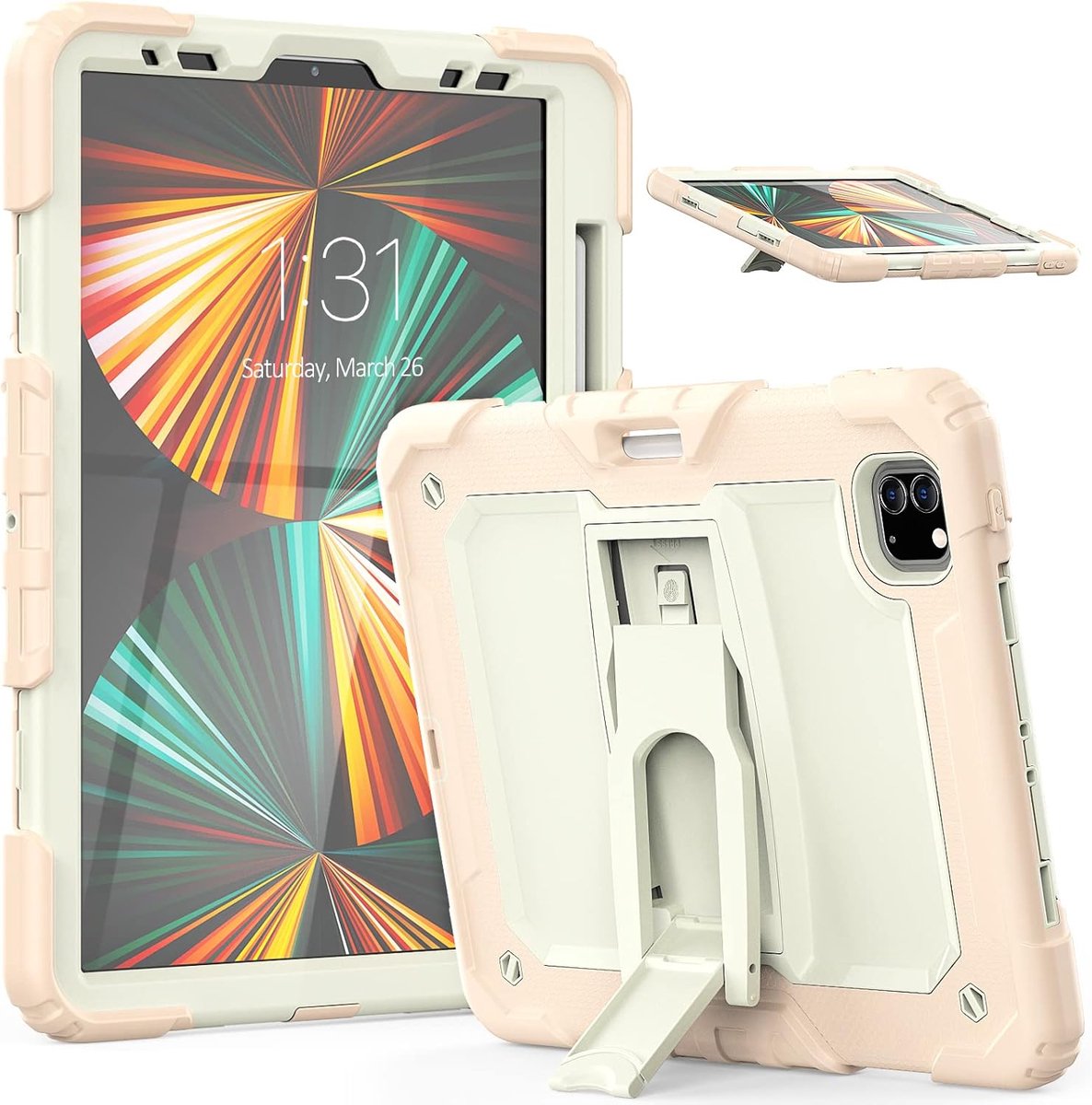 Tablethoes iPad Pro 12.9 2021 5e generatie Beschermhoes iPad 12.9 inch