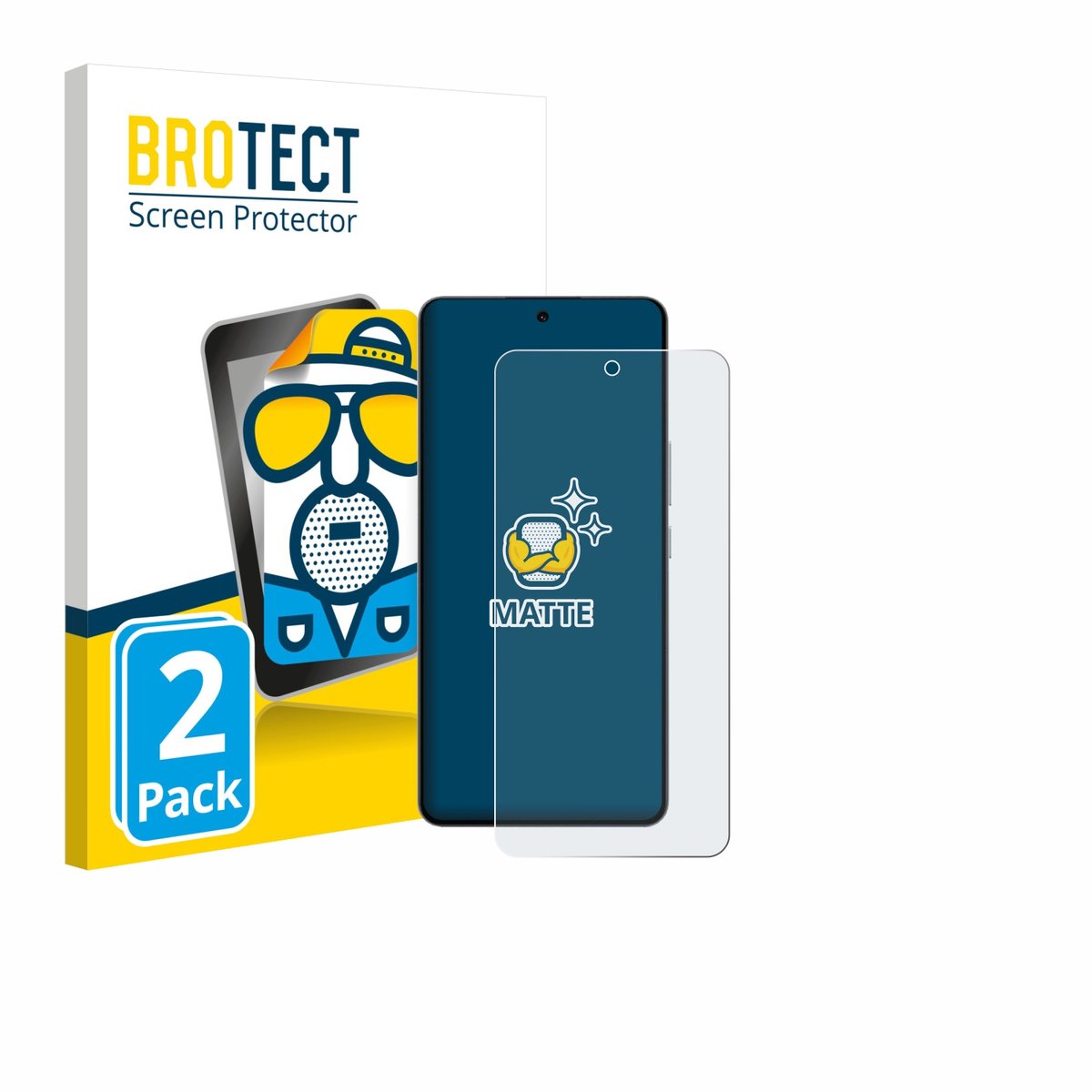 BROTECT - Screenprotector voor Oppo K13 Turbo Pro - Folie Beschermfolie matte 2 Stuks