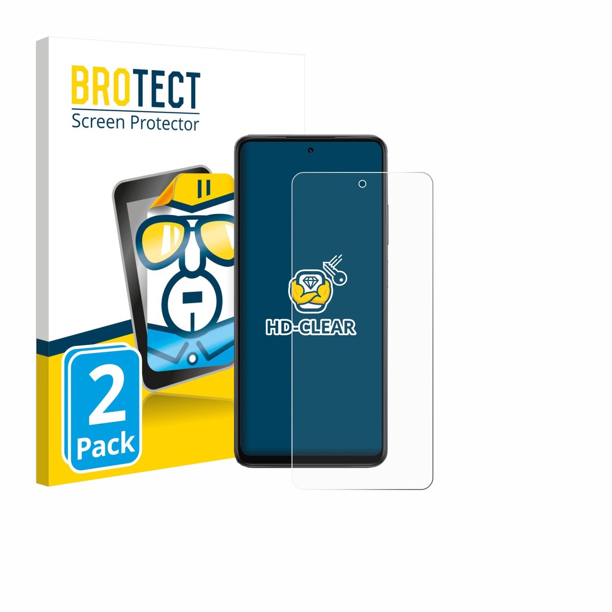 BROTECT - Screenprotector voor Oppo K13x - Folie Beschermfolie transparant 2 Stuks