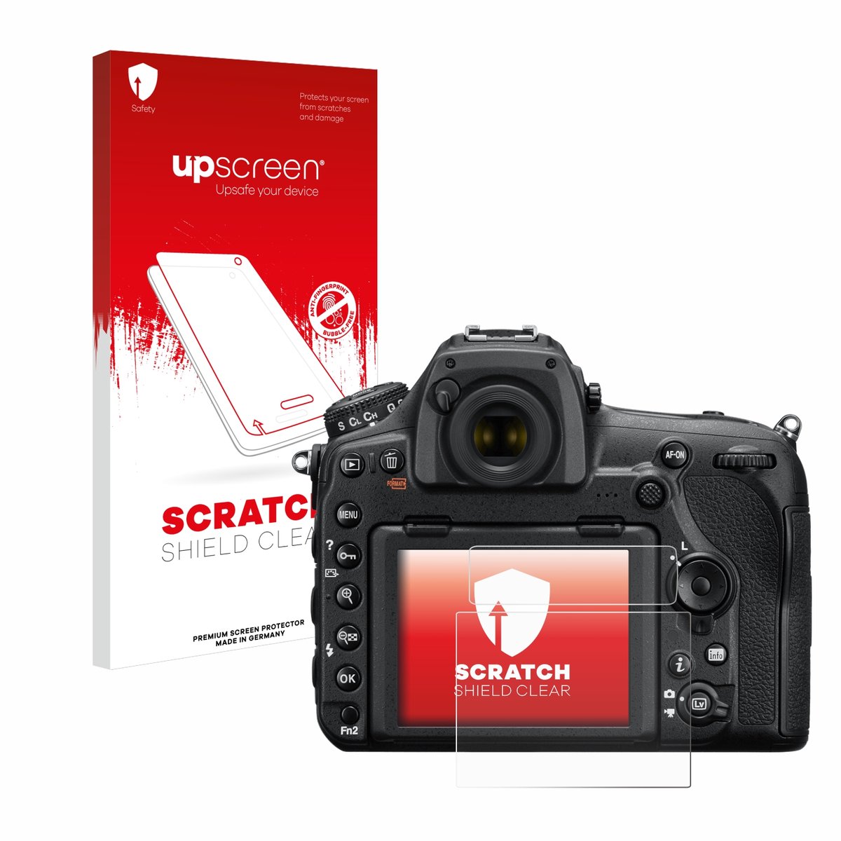 upscreen - Screenprotector voor Nikon D850 - Folie Beschermfolie transparant