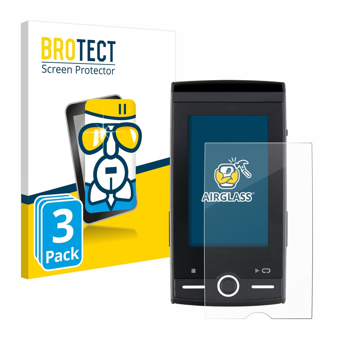 Screenprotector 3 Stuks voor Sigma ROX 12.0 Sport Beschermglas transparant