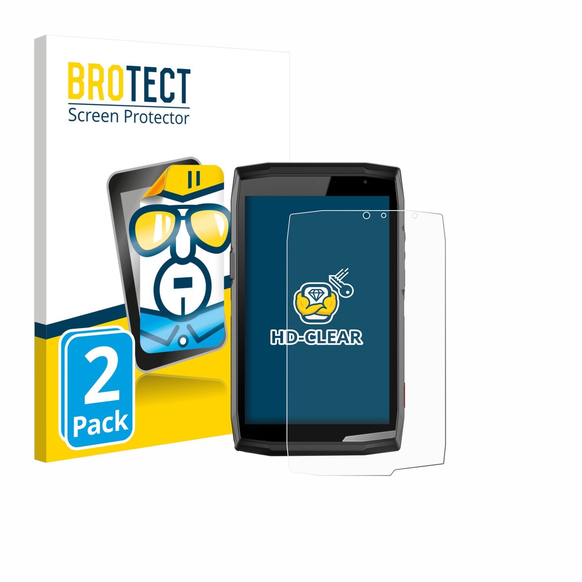 BROTECT - Screenprotector voor Crosscall Core T5 - Folie Beschermfolie transparant 2 Stuks
