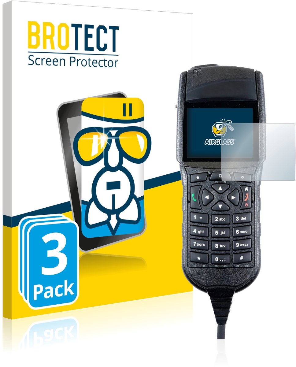 Screenprotector 3 Stuks voor Sepura HBC 3 Beschermglas transparant