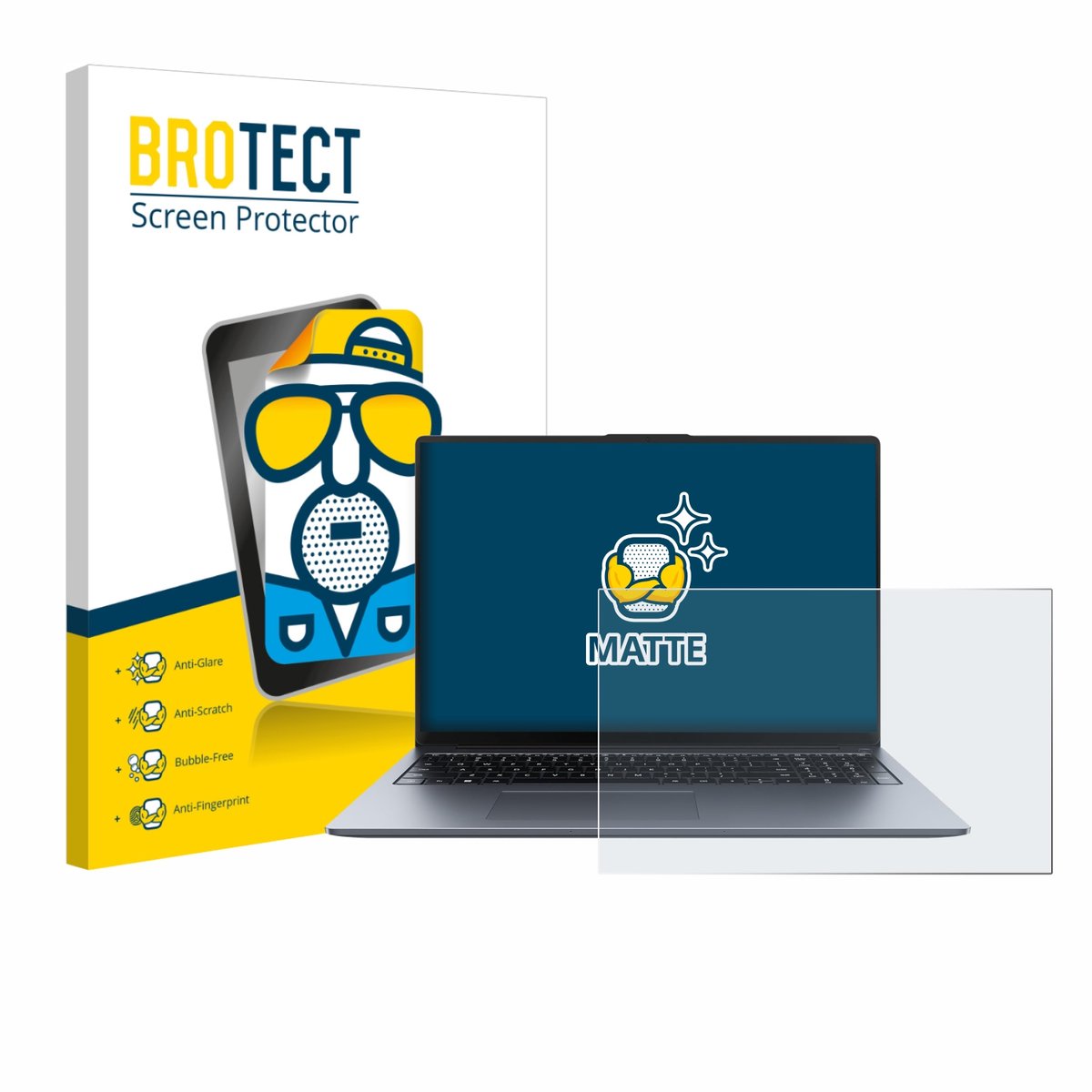 BROTECT - Screenprotector voor Huawei MateBook D 16 2024 - Folie Beschermfolie matte