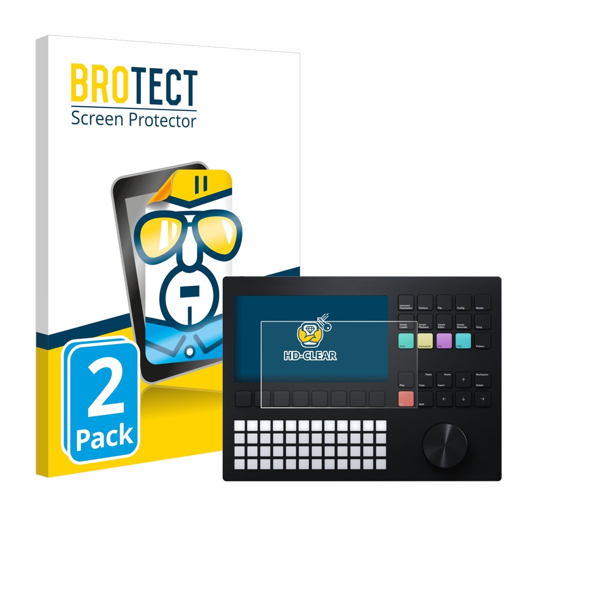 BROTECT - Screenprotector voor Polyend Tracker - Folie Beschermfolie transparant 2 Stuks