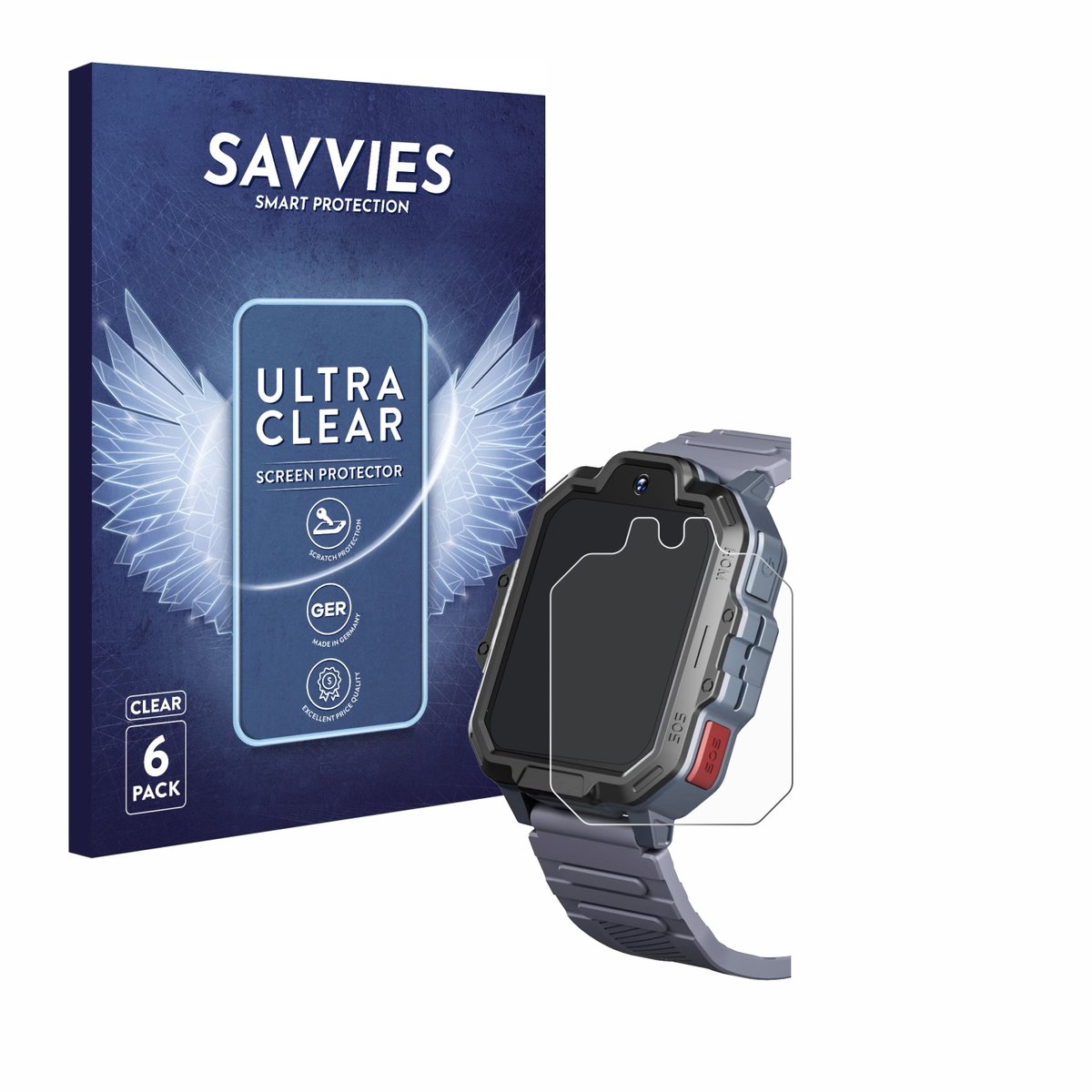Savvies - Screenprotector voor Okyuk T17 - Folie Beschermfolie transparant 6 Stuks