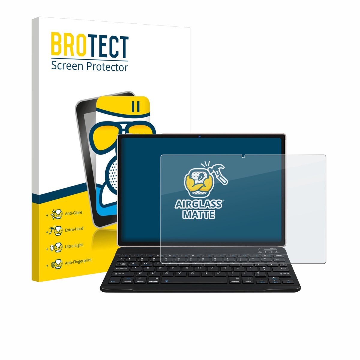 BROTECT - Screenprotector voor DEERTiME E9 10.1" - Folie Beschermfolie Beschermglas matte