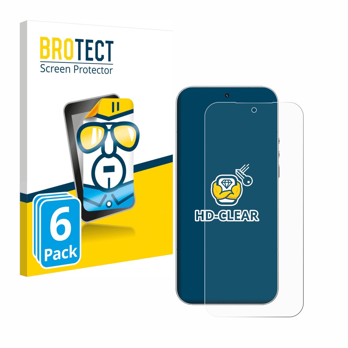 BROTECT - Screenprotector voor Xiaomi 17 Ultra - Folie Beschermfolie transparant 6 Stuks
