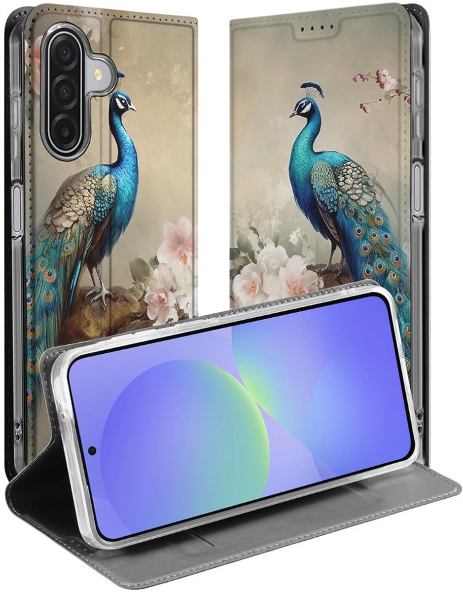 Vintage Pauwen Flip Style Cover Samsung Galaxy A17