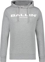 Ballin Amsterdam -  Heren Slim Fit   Original Hoodie  - Grijs - Maat XXL