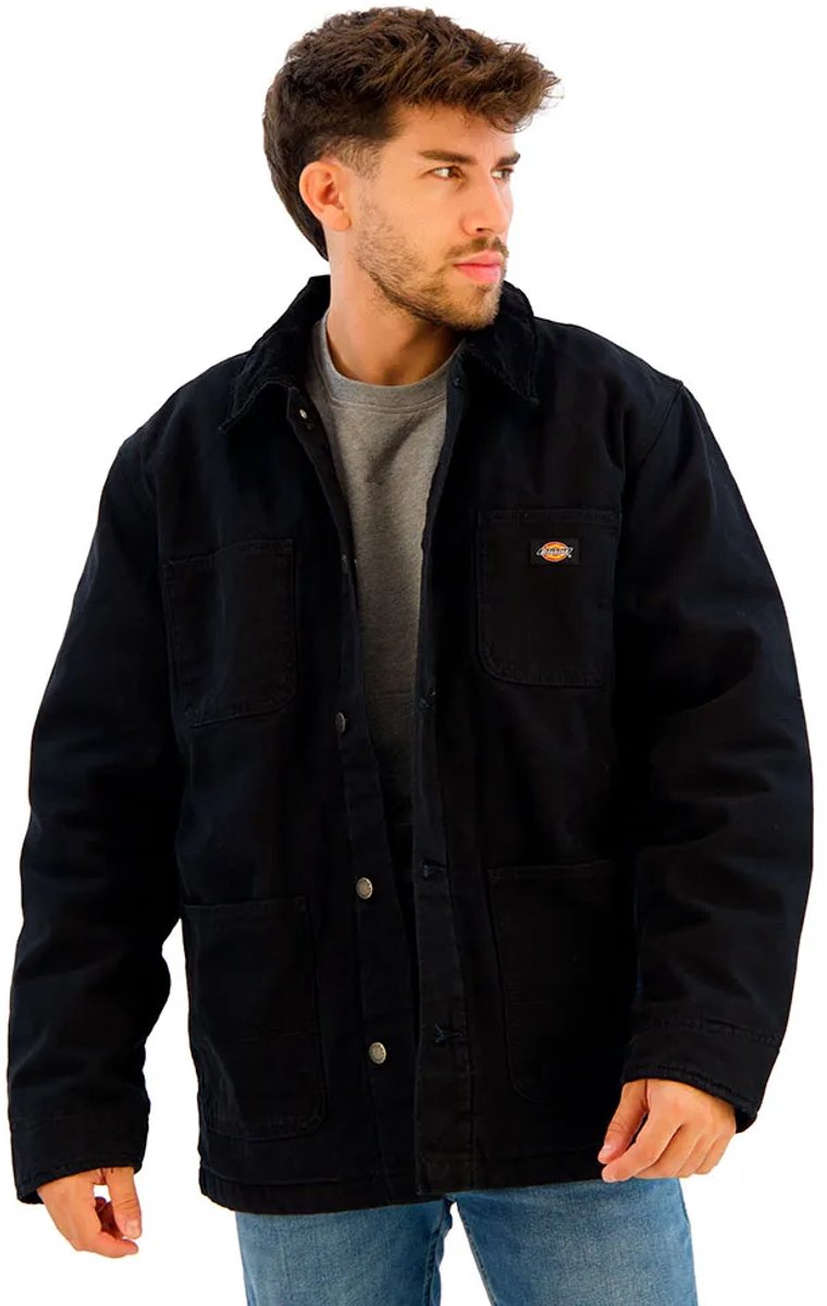 Dickies Chore Lined Canvas Jas XS Man Zwart