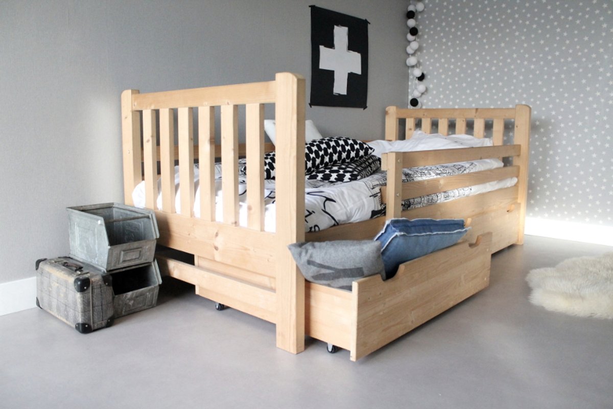 Rockwood® Kinderbed Tim Naturel inclusief montage met gratis lattenbodem