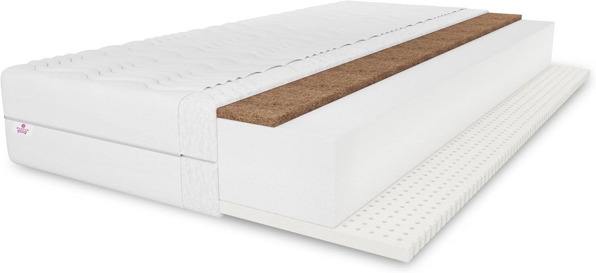 Latex Kokos Baby- en Kinder-matras 80x160 cm - H3 - Anti-allergeen
