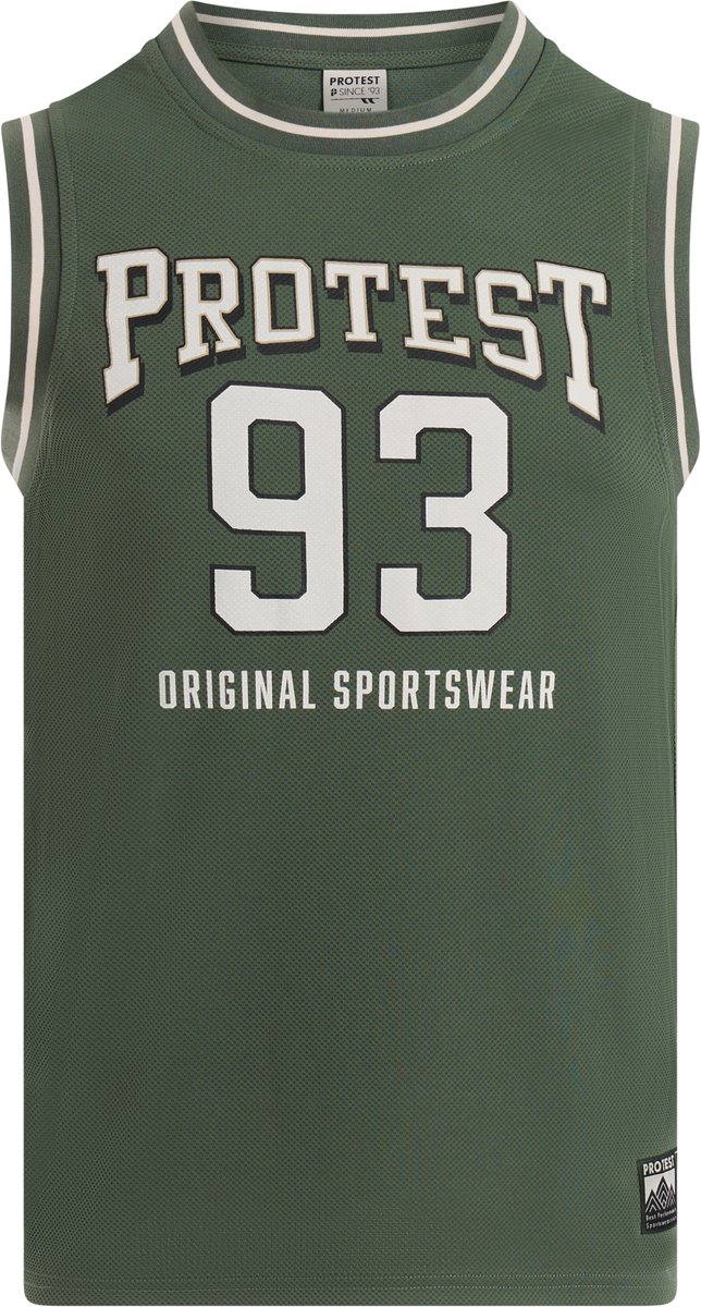 Protest PRTEspen Tanktop Heren Normale pasvorm Ronde hals Mouwloos Thyme
