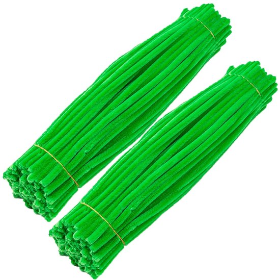 TOAOB 200 Stück 4 Farben Pfeifenputzer Bunt Set mit Blumendraht und Blumenband Chenille Stems Pipecleaners für Kornblume Bastelprojekte und Dekorationen