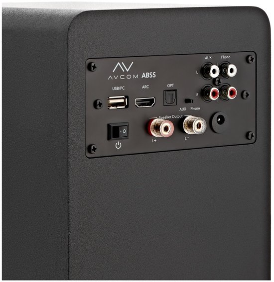 AVCOM Actief boekenplankluidspeakerpaar, zwart van AVCOM — afbeelding 2