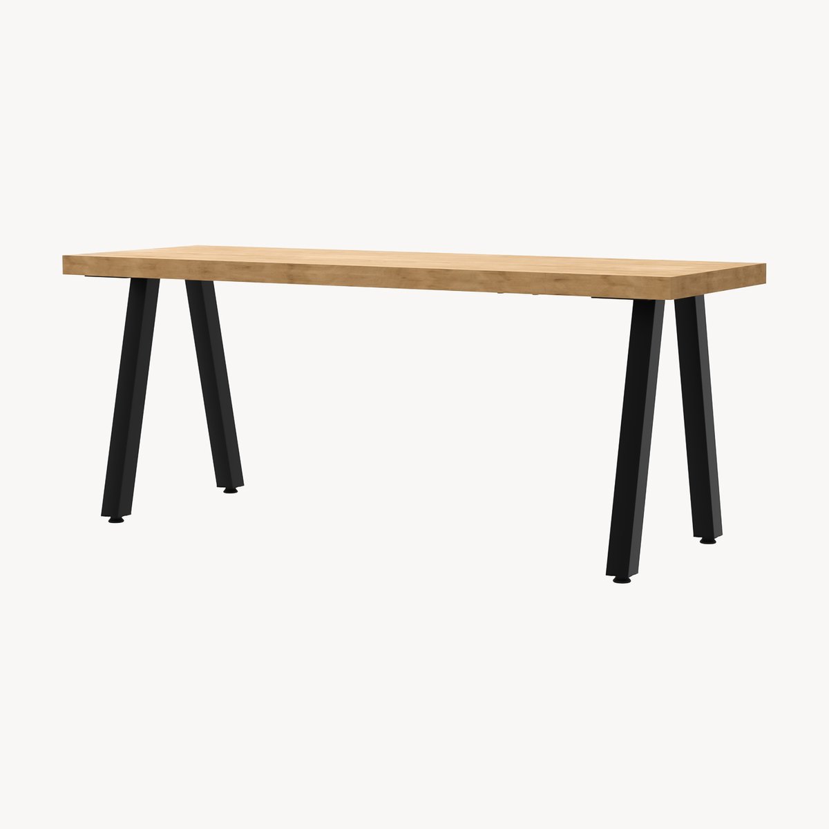en.casa Stalen onderstel Heustreu set van 2 tafelpoot 45x40 cm zwart [en.casa]