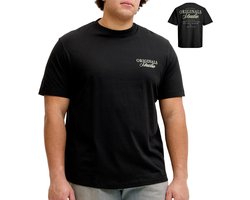JACK&JONES PLUS - Norrebro Typo Backprint Crew T-shirt Heren (plussize) - Maat XXL