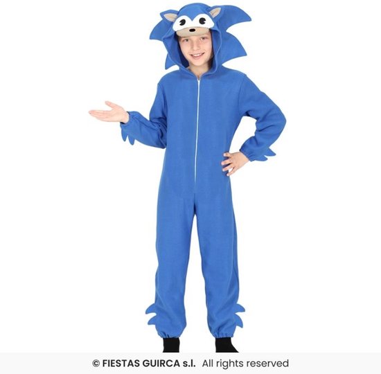 Fiestas Guirca - Combinaison bleue Renard (5-6 ans) - Déguisements - Carnaval - vêtements de carnaval filles - vêtements de carnaval enfants - Déguisements - Carnaval - vêtements de carnaval garçons - vêtements de carnaval enfants