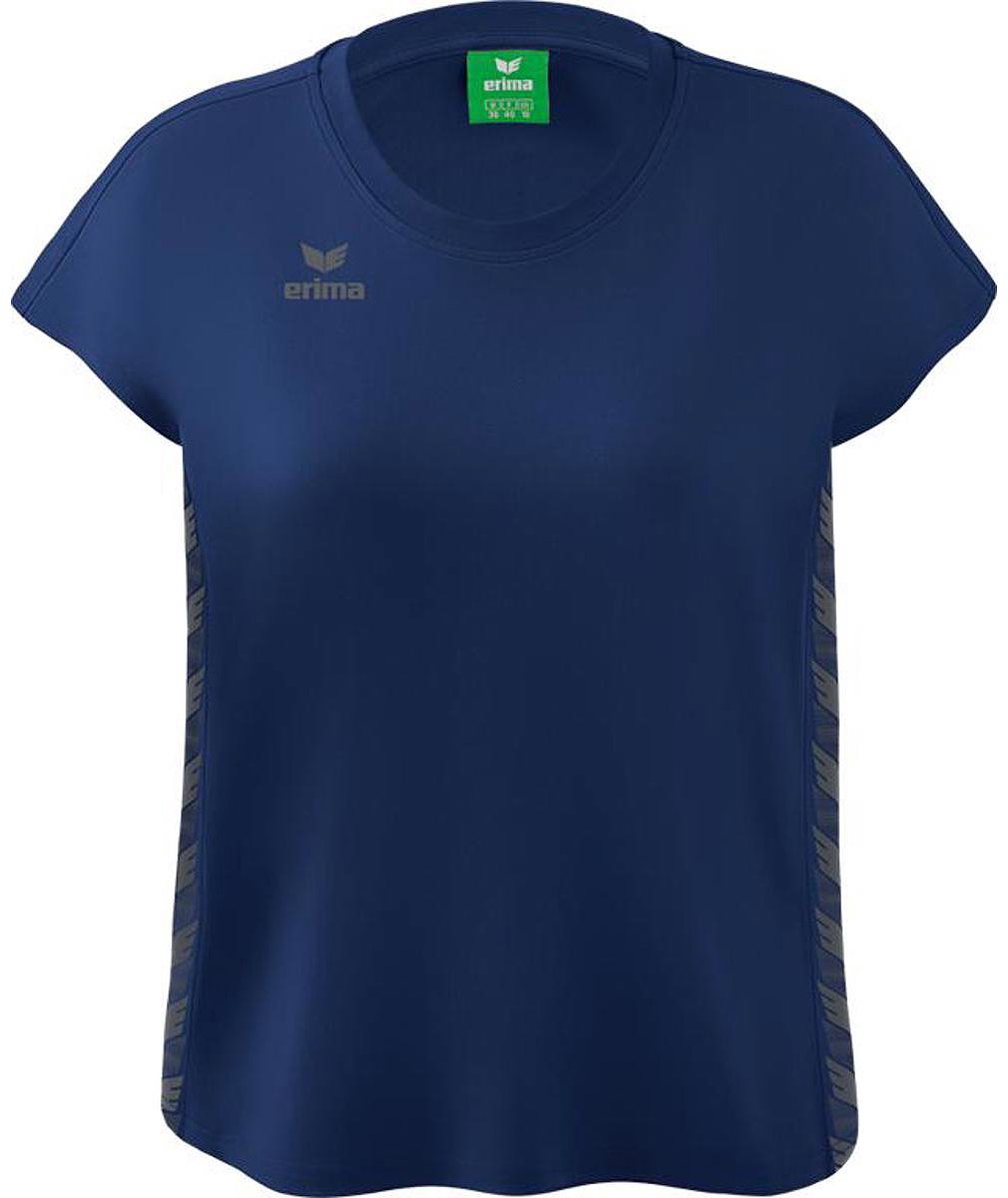 Erima Essential Team T-Shirt Dames - New Navy / Slate Grey | Maat: 36