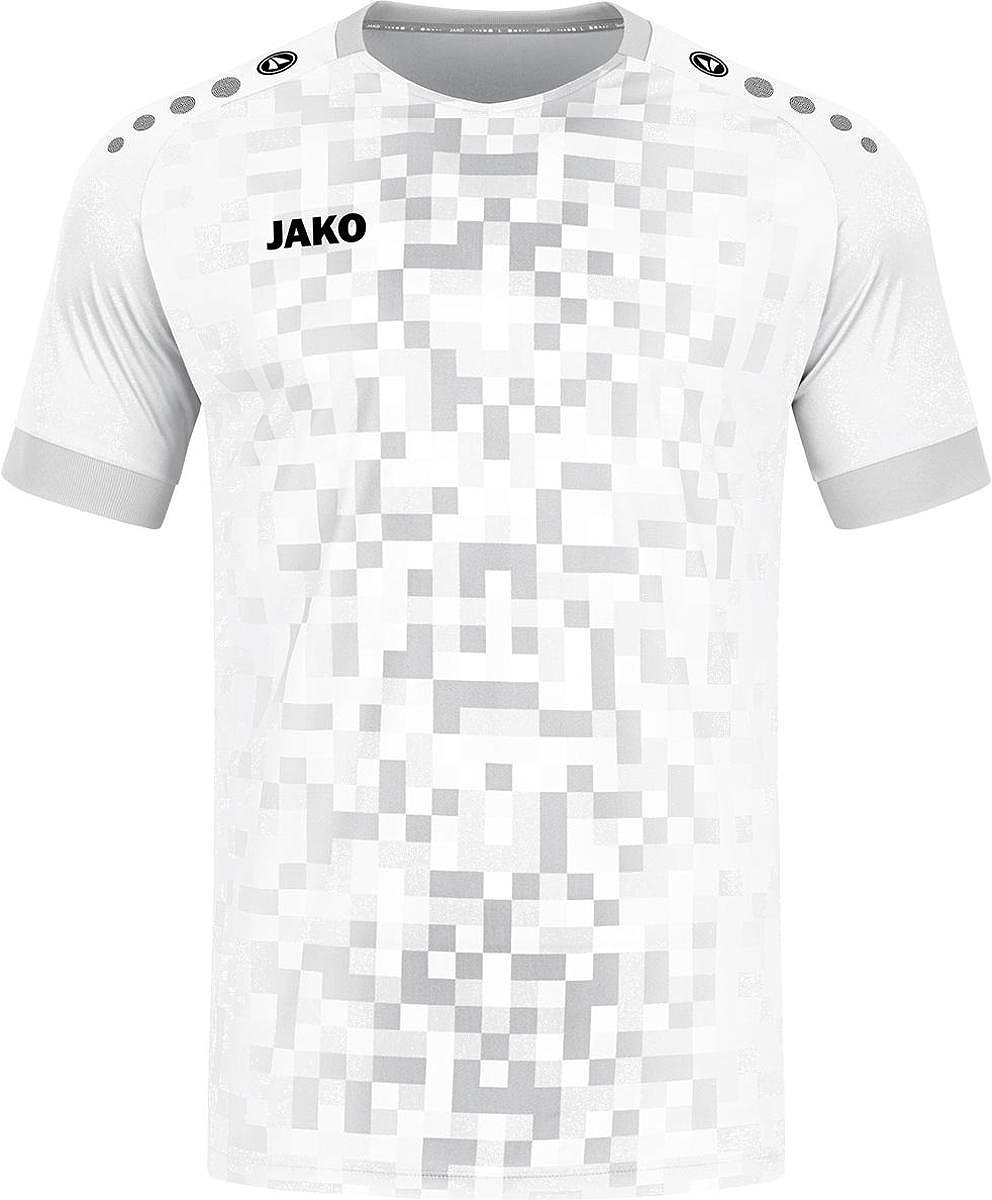Jako Pixel Shirt Korte Mouw Heren - Wit | Maat: L