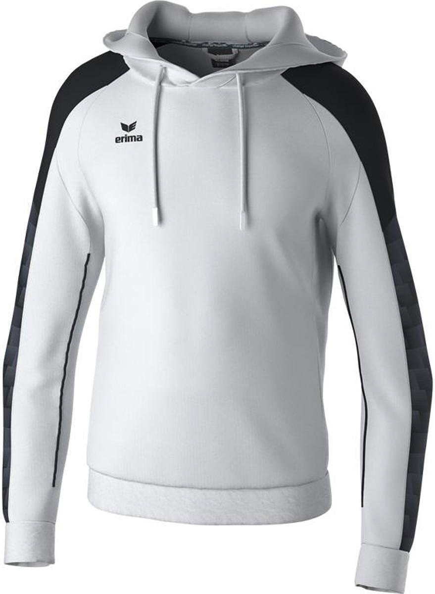 Erima Evo Star Sweatshirt Met Capuchon Heren - Wit / Zwart | Maat: 3XL
