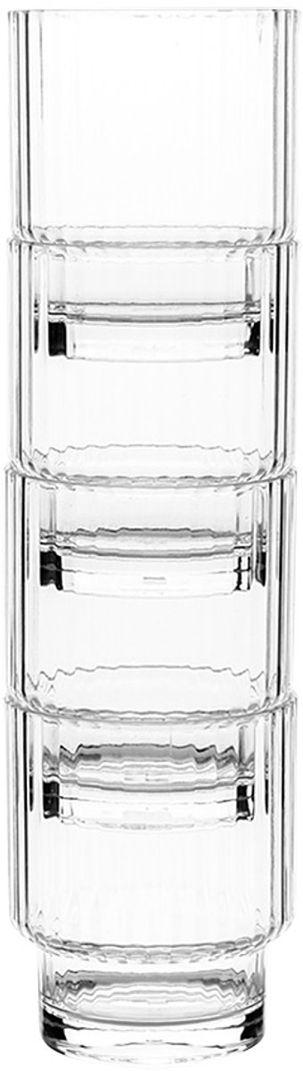 Bo-Camp Waterglas - Brim - Stapelbaar - 285 ml - 4 Stuks van Merkloos — afbeelding 2